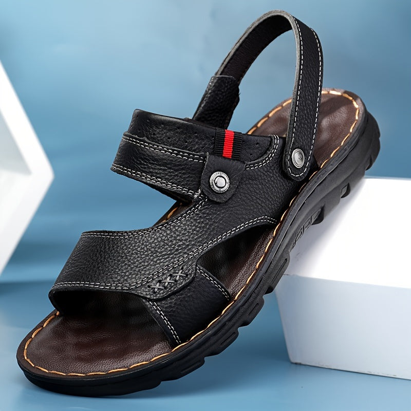 🌴👞【Zniżka 50% 🔥】【38–44】Letnie męskie sandały ze skóry naturalnej, do noszenia na dwa sposoby