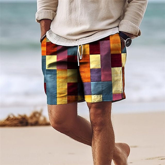 šļøšćCumpÄraČi 1, primiČi 1 gratuitš„ććS-6XLćšPantaloni mari de plajÄ pentru bÄrbaČi, pantaloni scurČi casual cu imprimare 3D