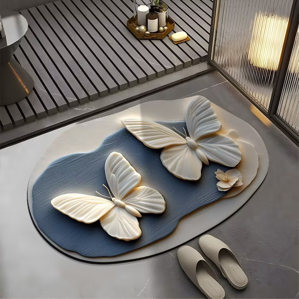 🔥【Kupi 1 i dobiješ 1 gratis】🔥VELIKI POPUST💕[30*40cm+ 40*60cm] Upijajući protuklizni tepih s realističnim 3D uzorkom
