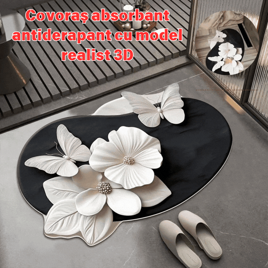 🔥【Kupi 1 i dobiješ 1 gratis】🔥VELIKI POPUST💕[30*40cm+ 40*60cm] Upijajući protuklizni tepih s realističnim 3D uzorkom