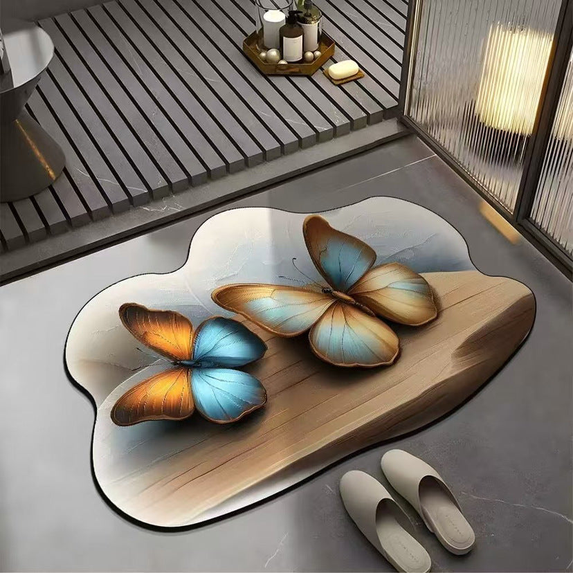🔥【Kupi 1 i dobiješ 1 gratis】🔥VELIKI POPUST💕[30*40cm+ 40*60cm] Upijajući protuklizni tepih s realističnim 3D uzorkom