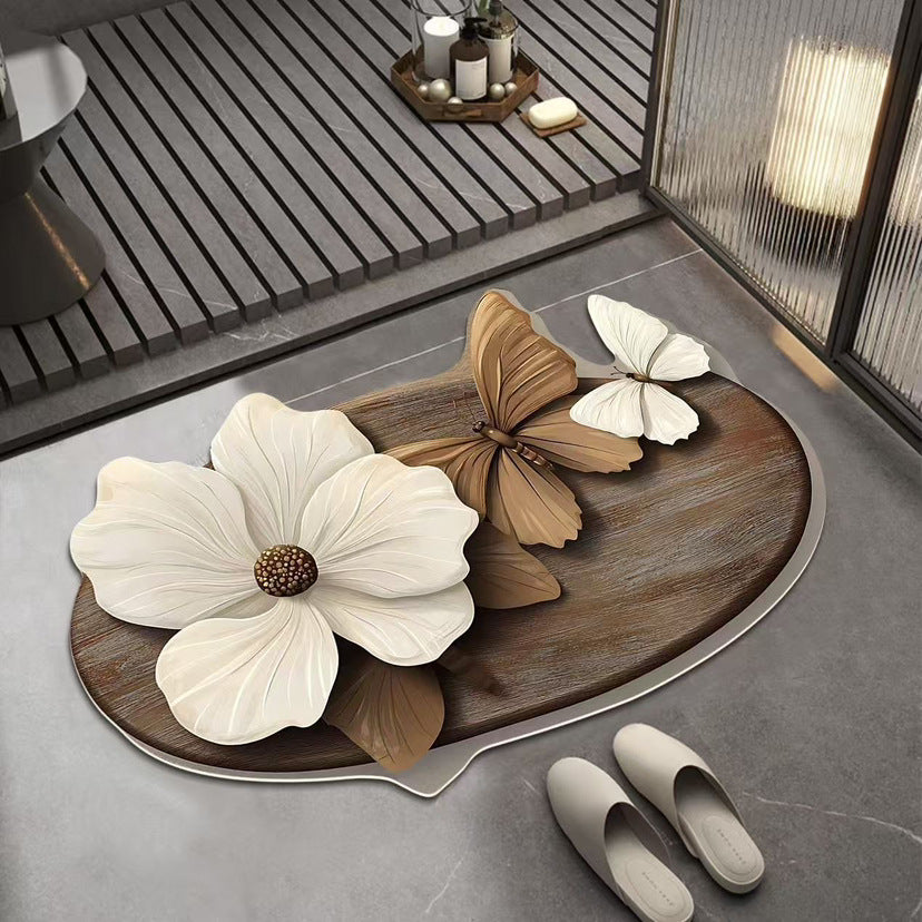 🔥【Kupi 1 i dobiješ 1 gratis】🔥VELIKI POPUST💕[30*40cm+ 40*60cm] Upijajući protuklizni tepih s realističnim 3D uzorkom
