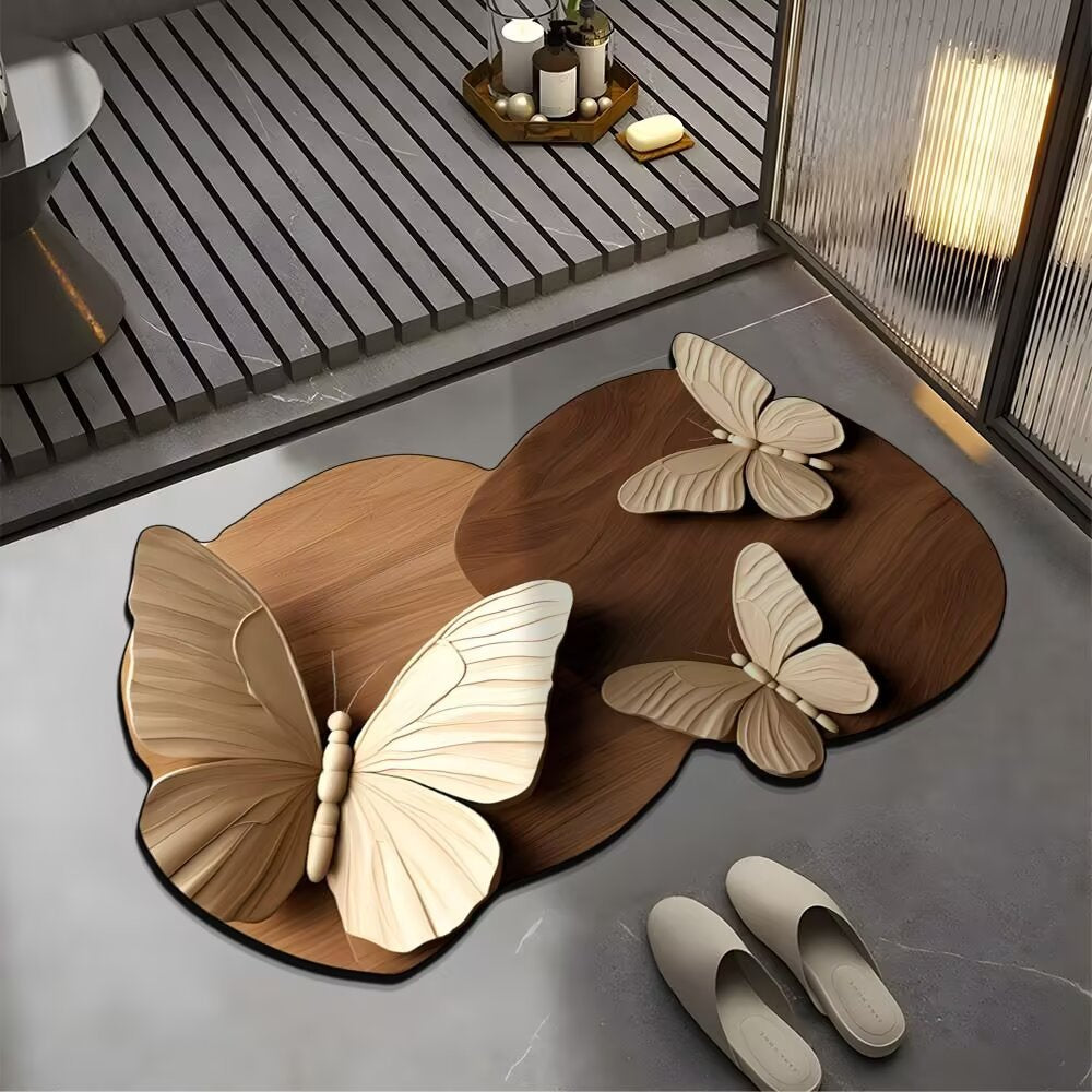 🔥【Kupi 1 i dobiješ 1 gratis】🔥VELIKI POPUST💕[30*40cm+ 40*60cm] Upijajući protuklizni tepih s realističnim 3D uzorkom